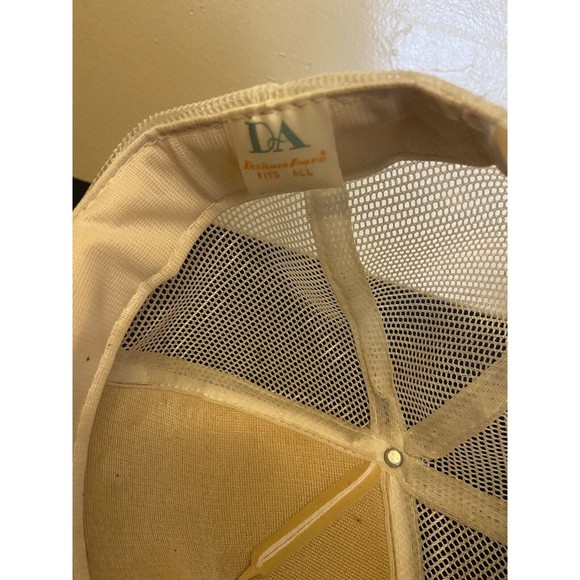 Vintage Campbell Soup Pennsylvania Mesh White Trucker Hat Big Patch Back Broken - Picture 5 of 5